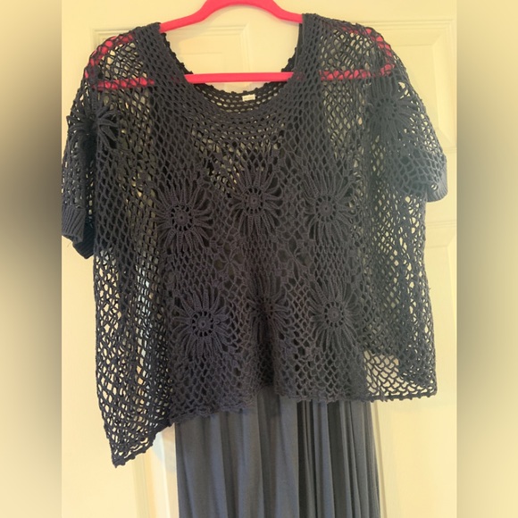 Cotton crochet free people top - Picture 1 of 7